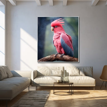 Pink Parrot Painting